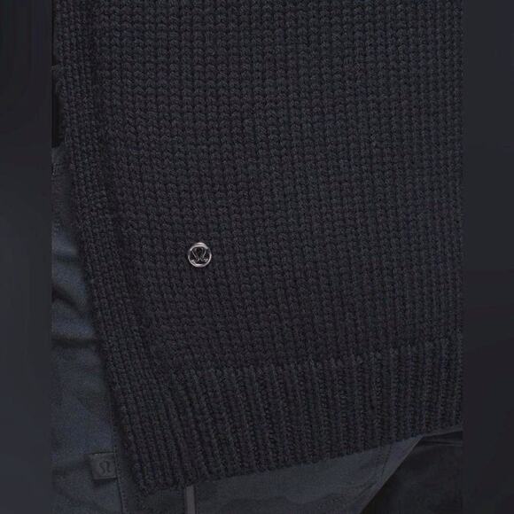 LULULEMON Yin To You Pullover high side cutout slit sides black 4 - Picture 7 of 9